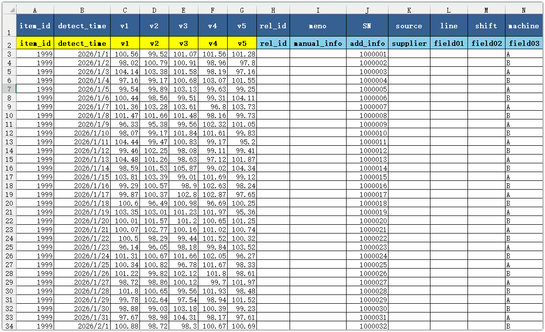Excel Batch Import Interface 1
