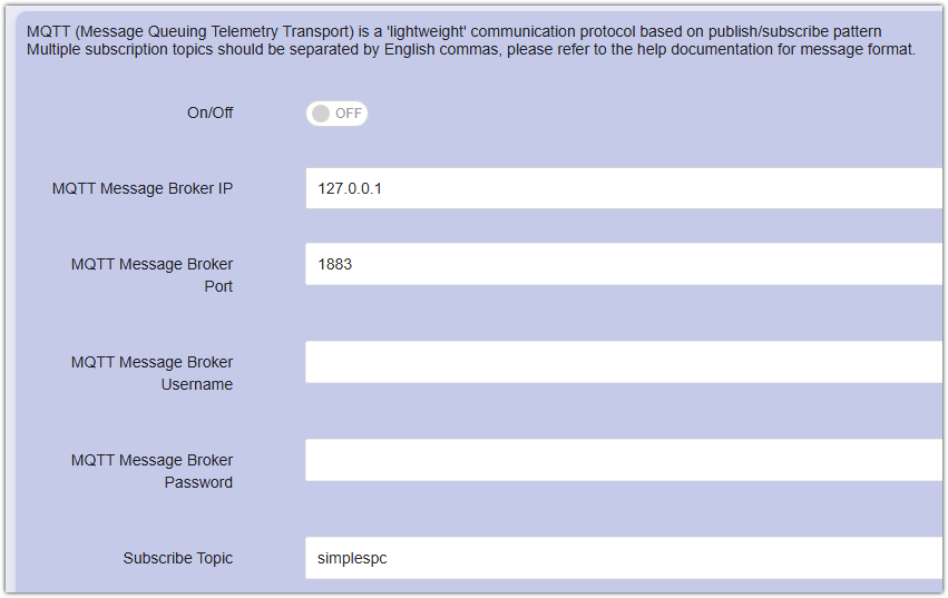 MQTT IoT Subscription Diagram