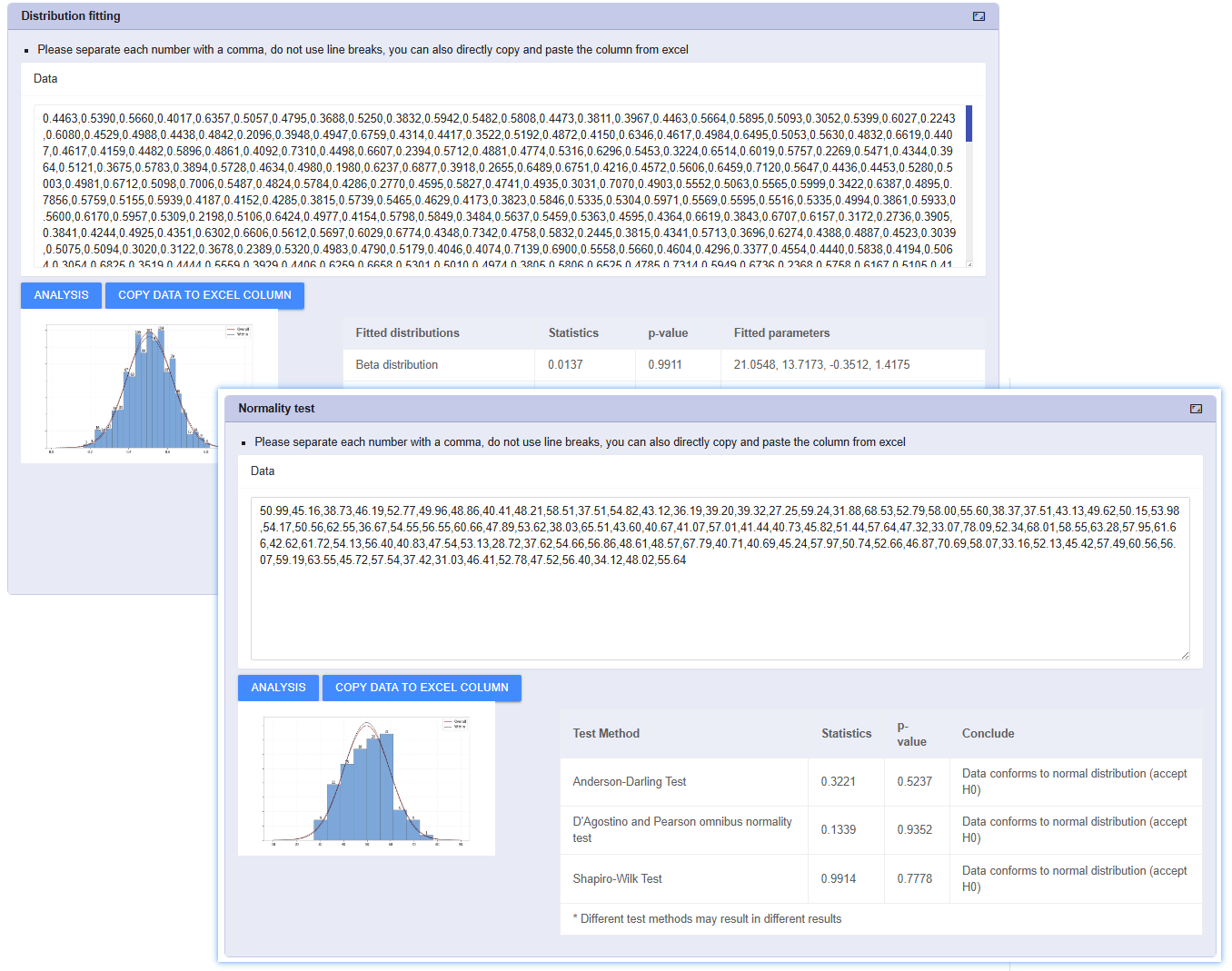 Enhanced Analysis Tools